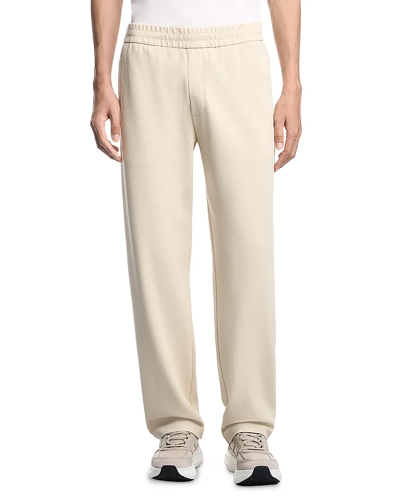 Emporio Armani Regular Fit Textured Trousers by Armani