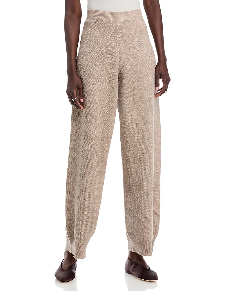 Lurex Platinum Wide Leg Trousers by Fabiana Filippi