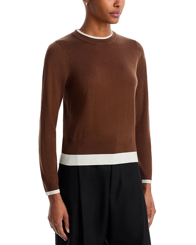 Trompe Loeil Wool Sweater by Emme
