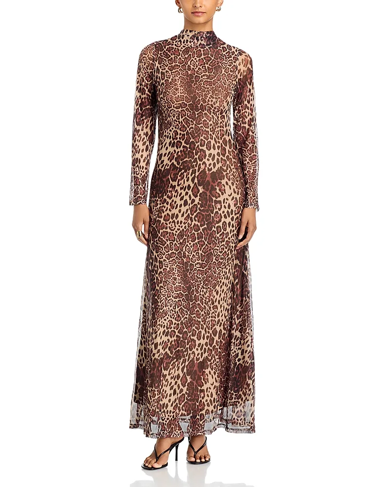 Mock Neck Maxi Dress by Area