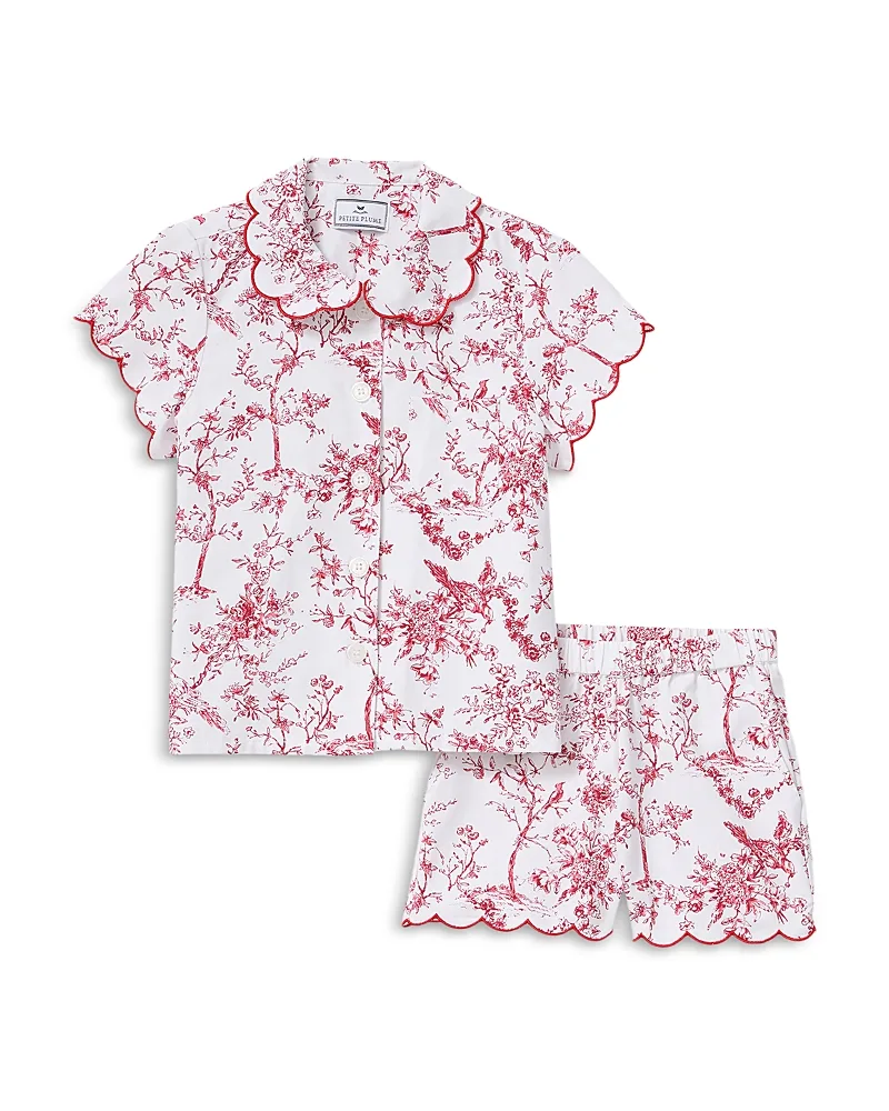 Timeless Toile Twill Colette Short Pajama Set by Petite Plume