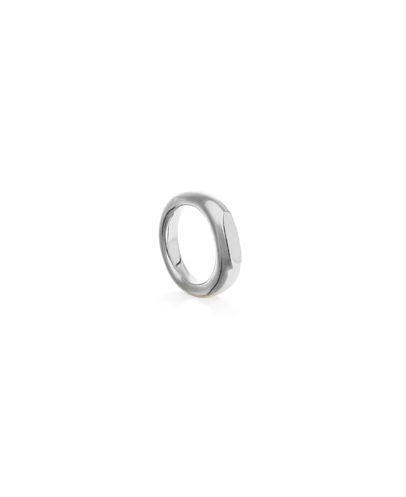 Sterling Silver Plated Geometric Ring