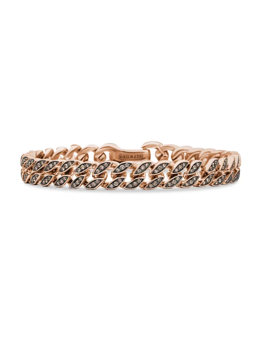 Curb Chain Bracelet in 18K Rose Gold by David Yurman
