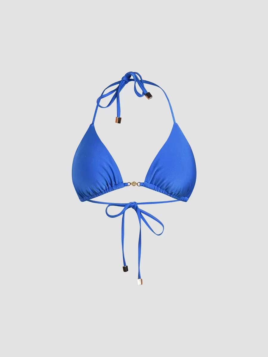 Kristin Shimmer Triangle Bikini Top by L'AGENCE