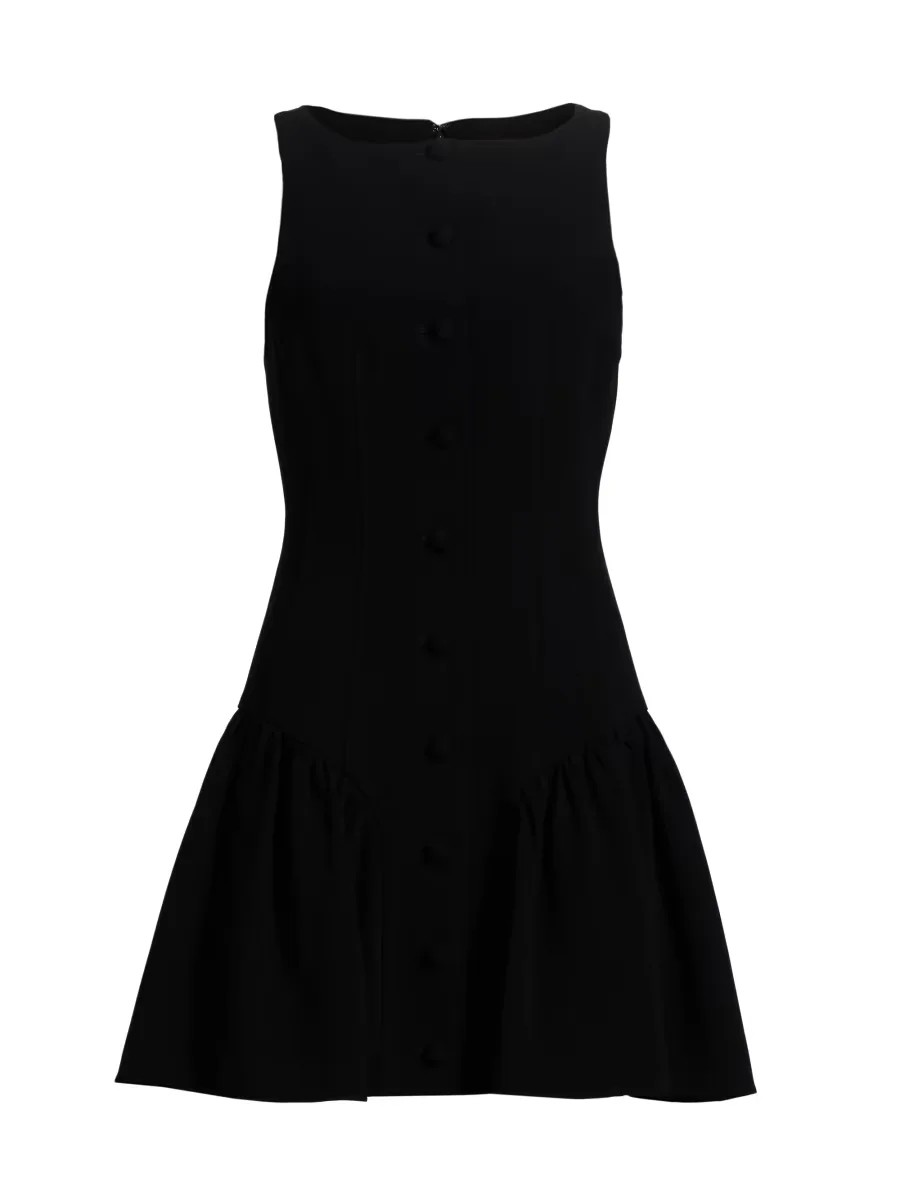 Royce Button-Detail Fit & Flare Minidress by Cinq  Sept