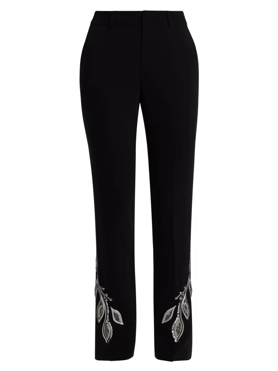Metal Paisley Kerry Pants by Cinq  Sept