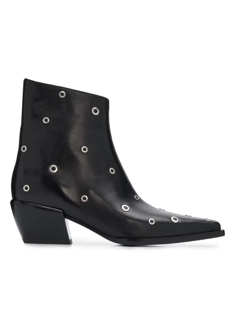 Joni Grommet-Studded Leather Ankle Boots by rag & bone