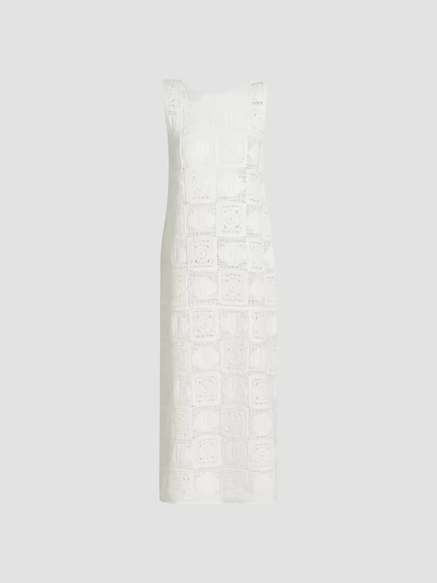 Calla Crochet-Knit Midi-Dress by Rails