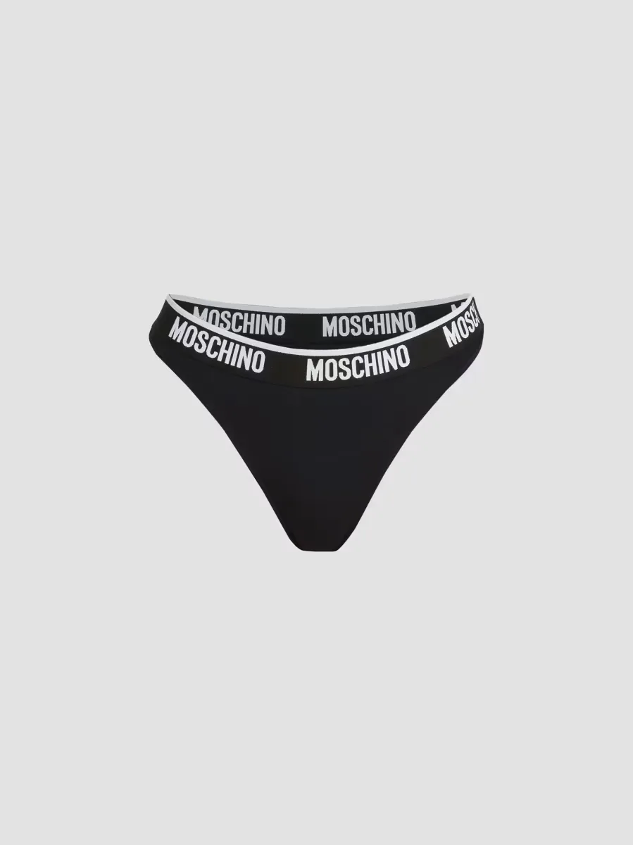 Log Banded Thong by Moschino