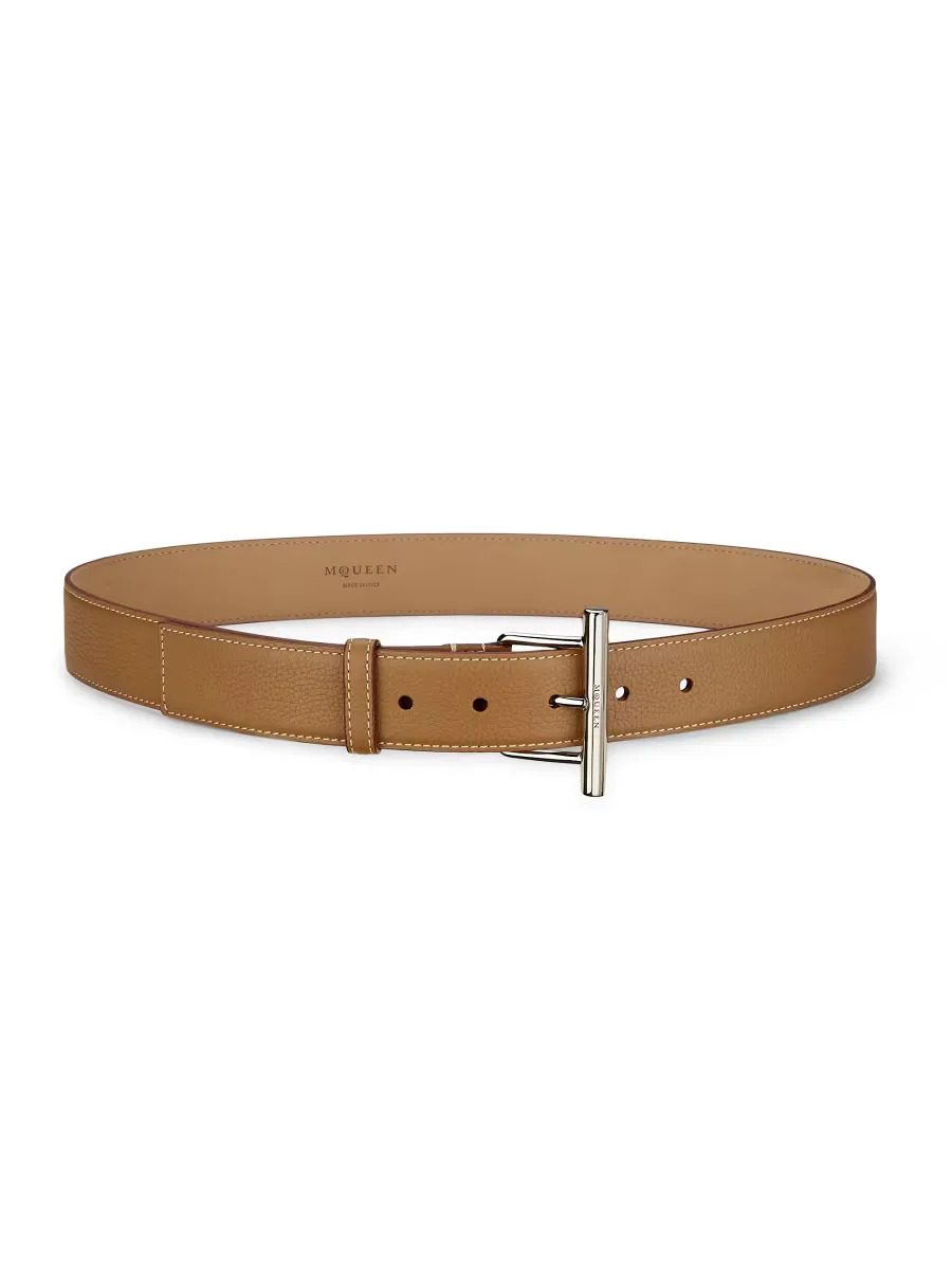 Sling Leather Belt by McQueen