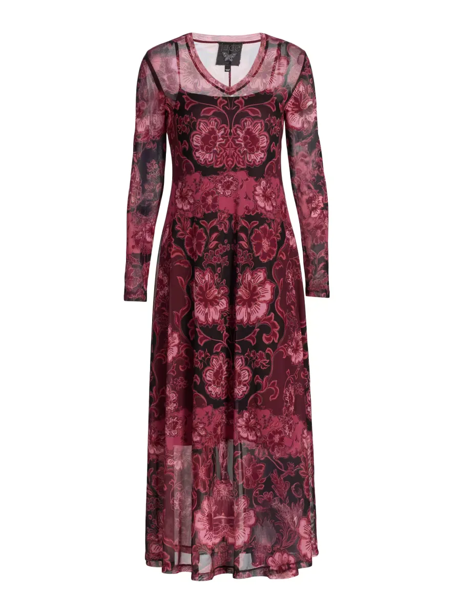 Mesh V-Neck Maxi Dress by Johnny Was