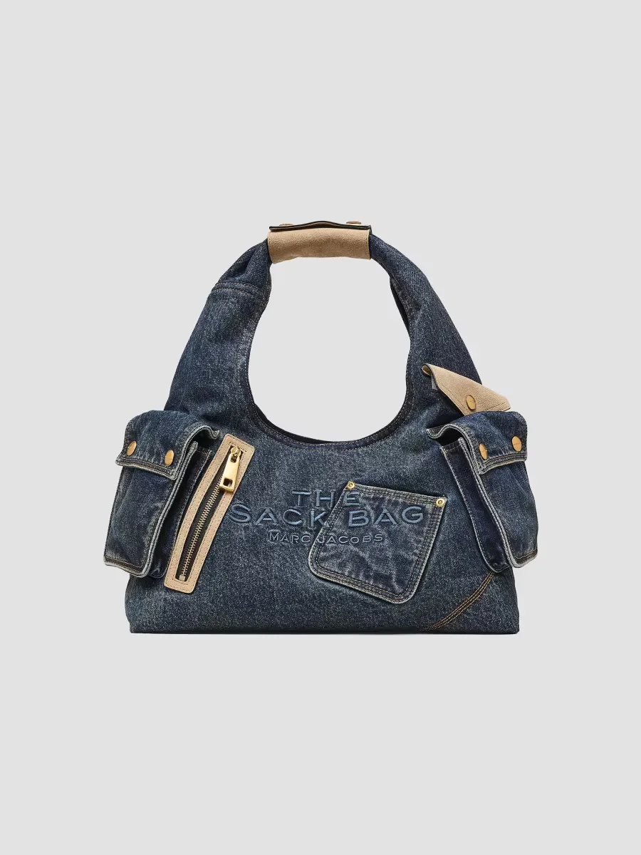 The Denim & Suede Cargo Sack Bag by Marc Jacobs