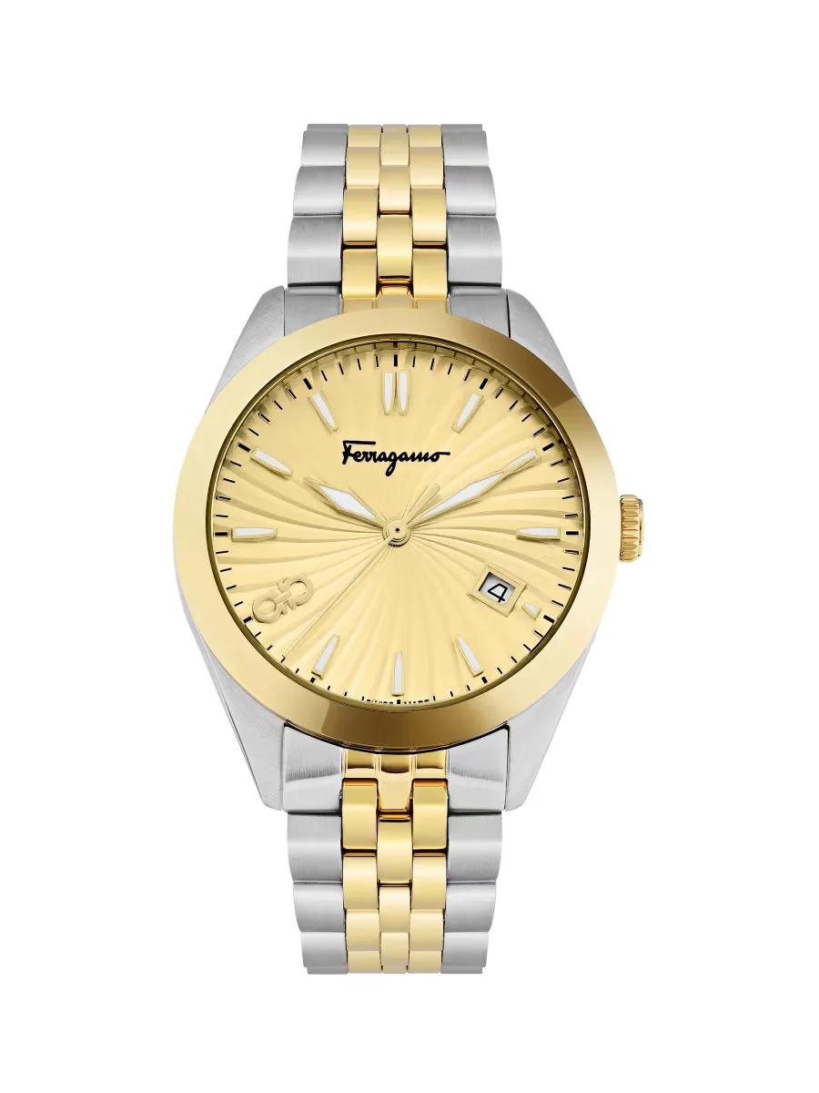 Idillio Chronograph Stainless Steel Bracelet Watch by Ferragamo