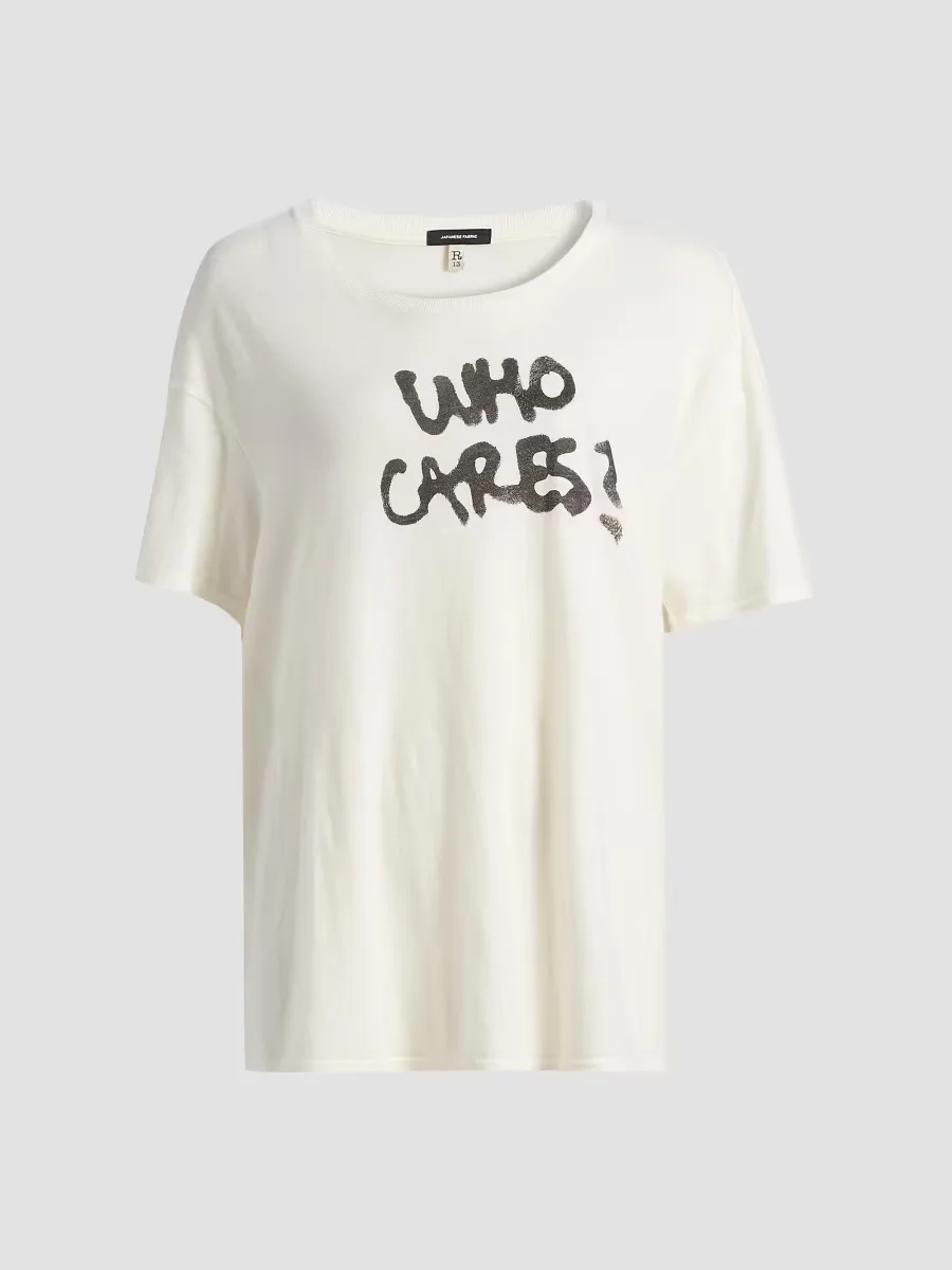 Who Cares Relaxed T-Shirt by R13
