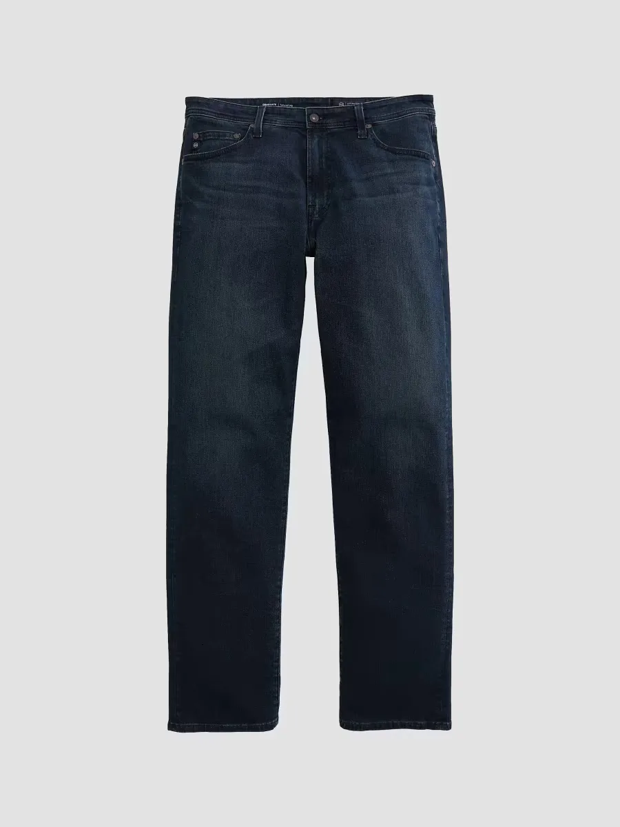 Graduate Five-Pocket Cotton-Blend Jeans by AG