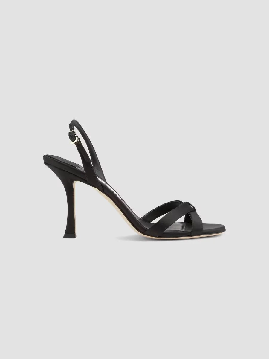 Elsy 90MM Satin Sandals by Jimmy Choo