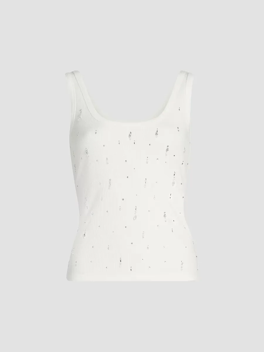 Evita Embellished Jersey Tank by Generation Love
