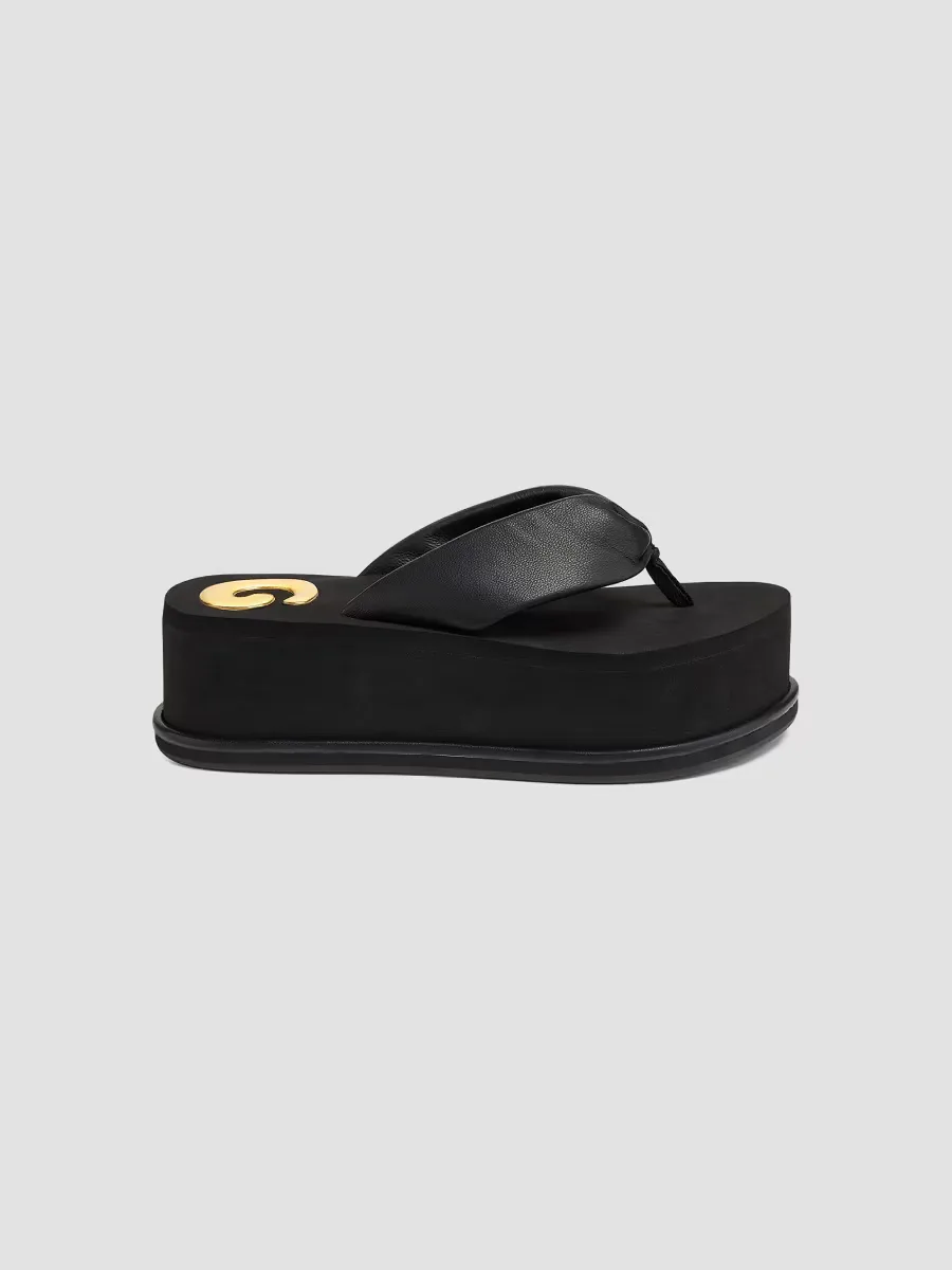 Leather Platform Sandals by Cult Gaia