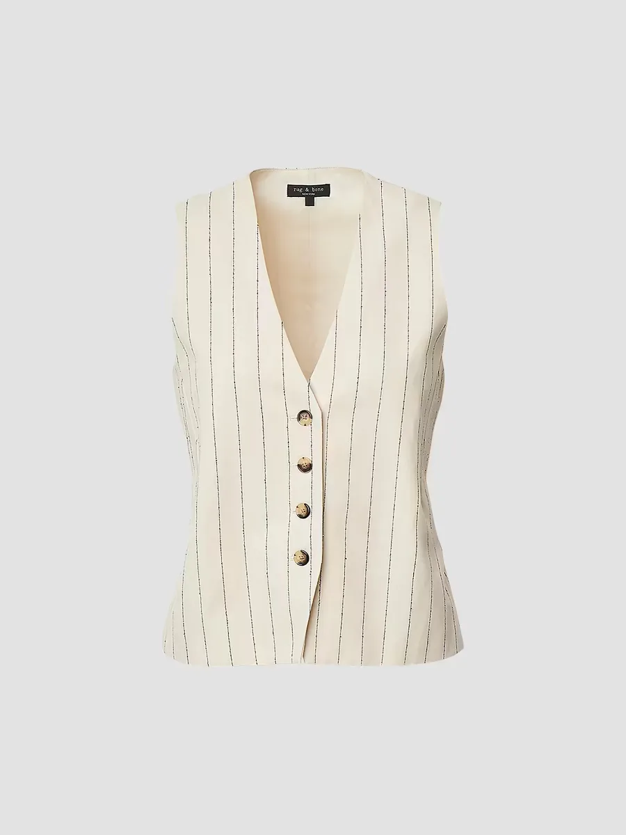 Paulette Stripes Vest by rag & bone