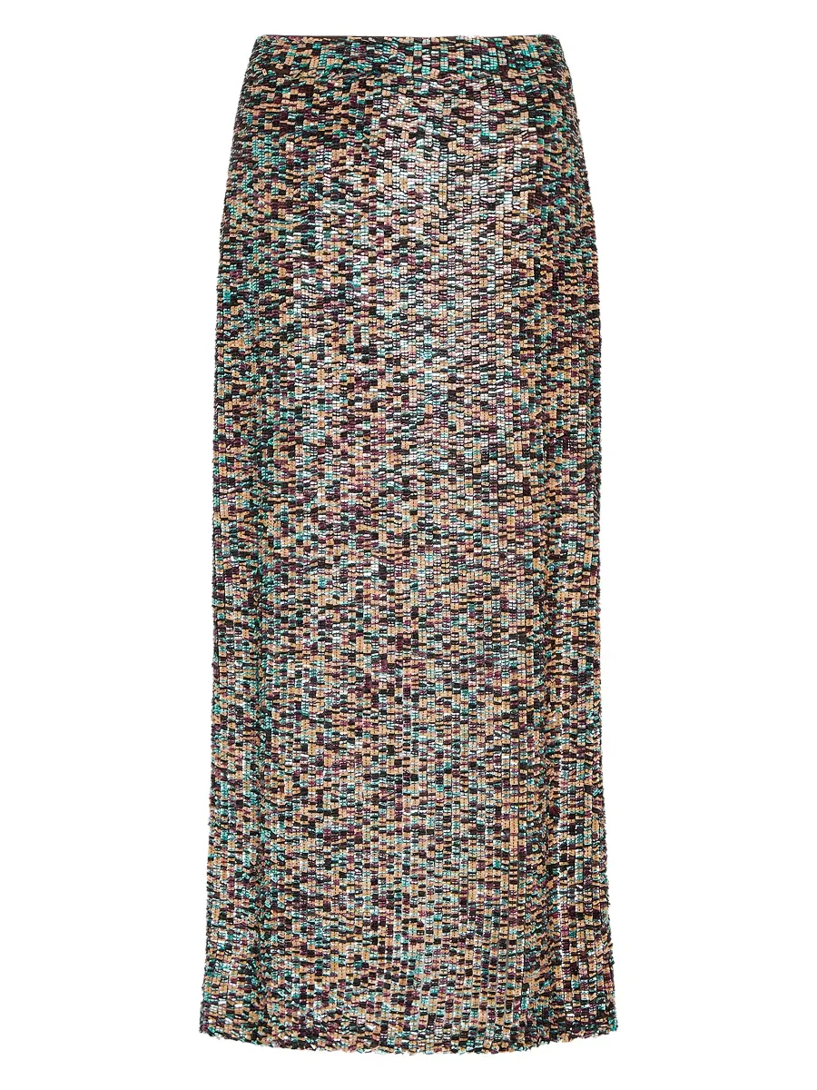 Sylkie Stacked Paillette Maxi Skirt by TWP