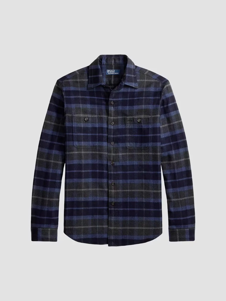 Super Ranch Plaid Cotton Flannel Shirt