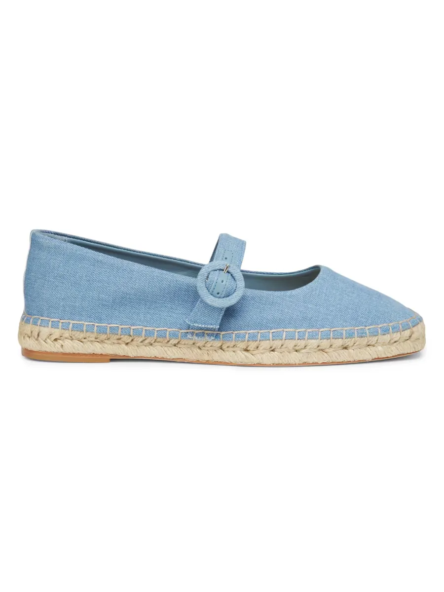 Mary Jane Denim Espadrilles by 22lev