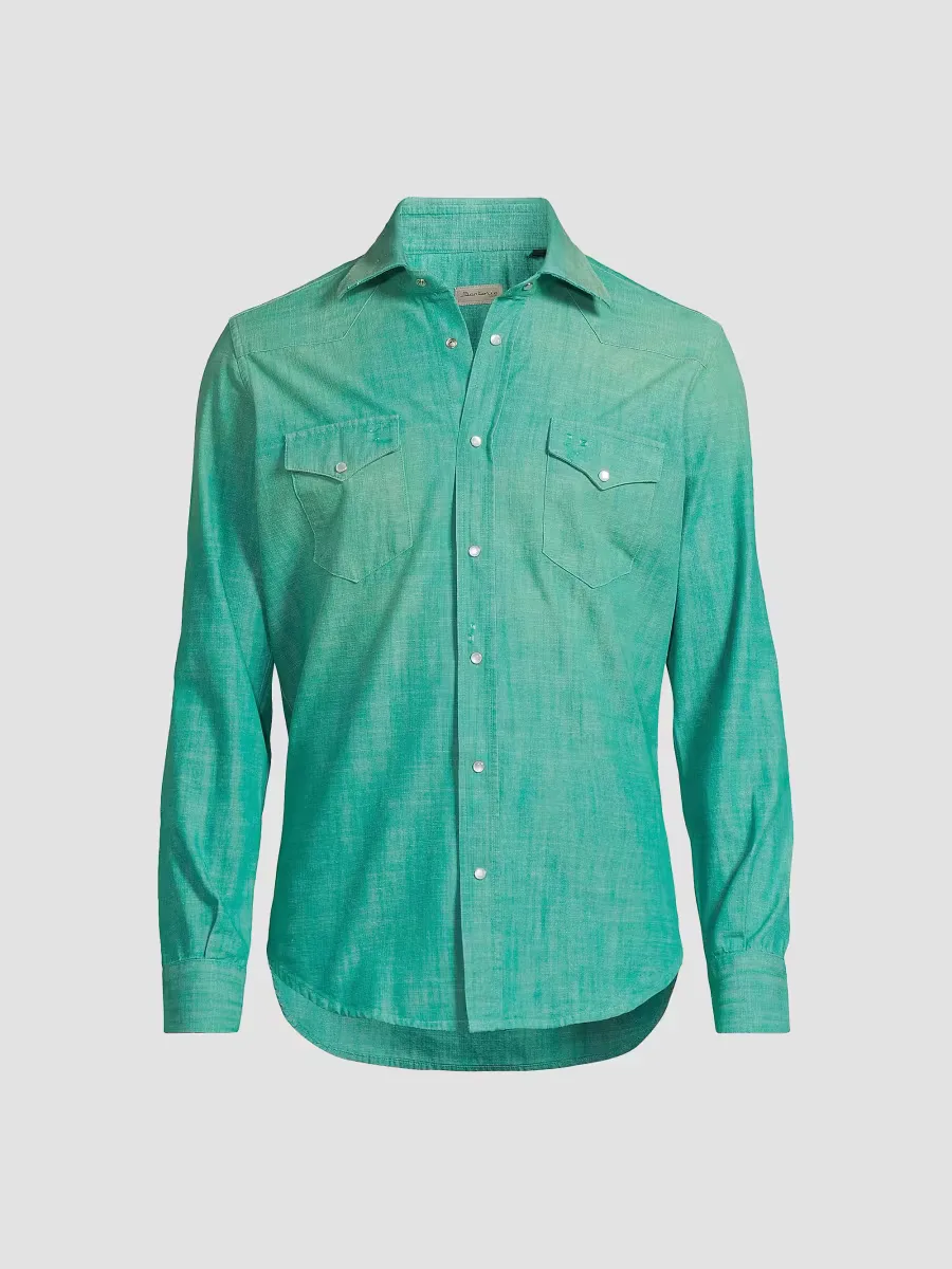 Western Denim Shirt by Sartorio Napoli