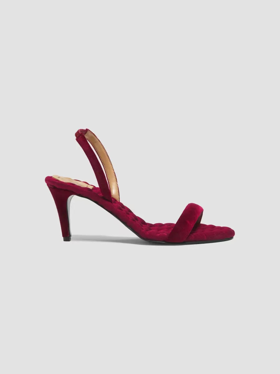 Claudia 70MM Vegan Velvet Slingback Sandals by AERA