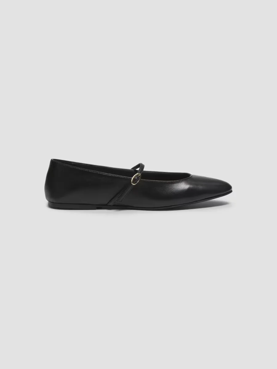 Mina Faux Leather Mary Jane Flats by AERA