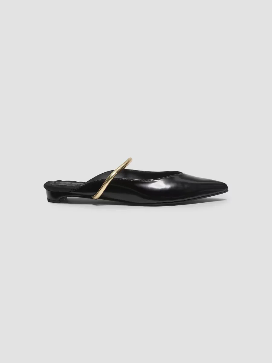 Jane Faux Leather Mules by AERA