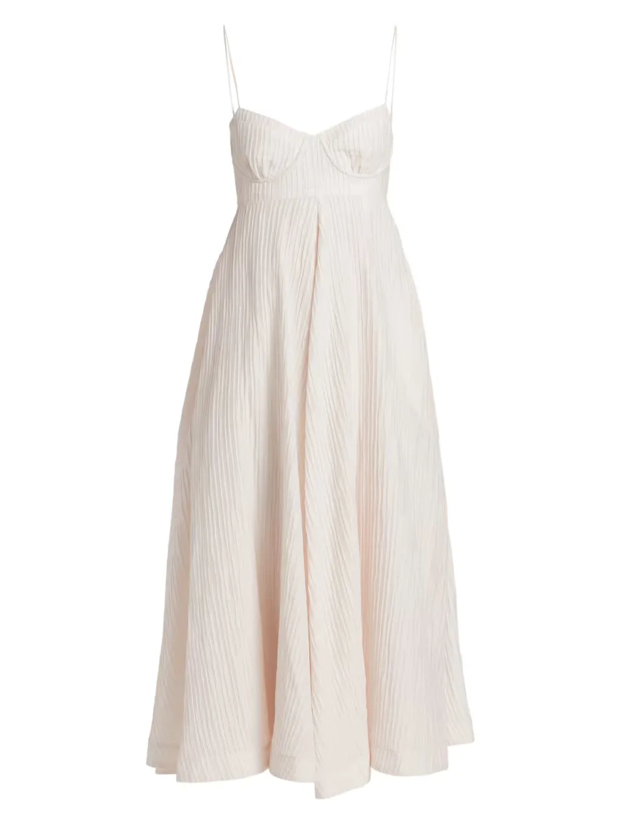 Jill Textured Midi-Dress by Amur