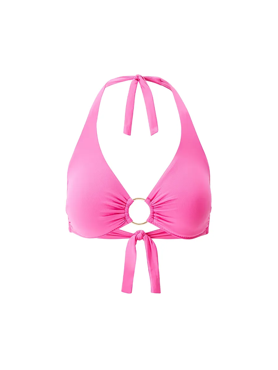 Brussels Underwire Halterneck Bikini Top by Melissa Odabash