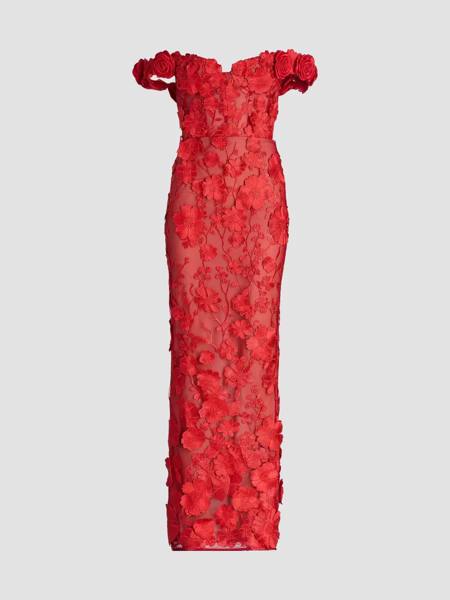 Jasmine Off-the-Shoulder Gown by Bronx Banco