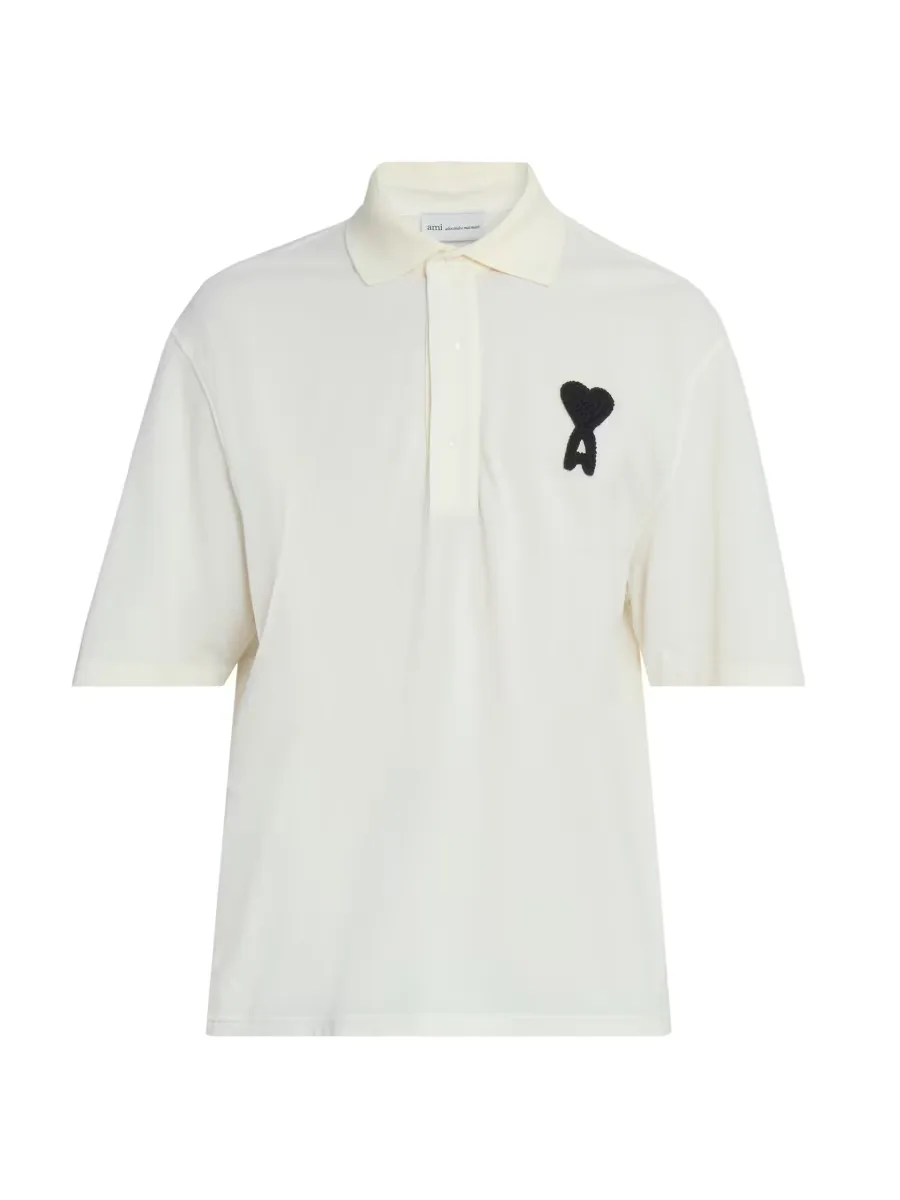Ami De Coeur Relaxed Polo Shirt by AMI Paris