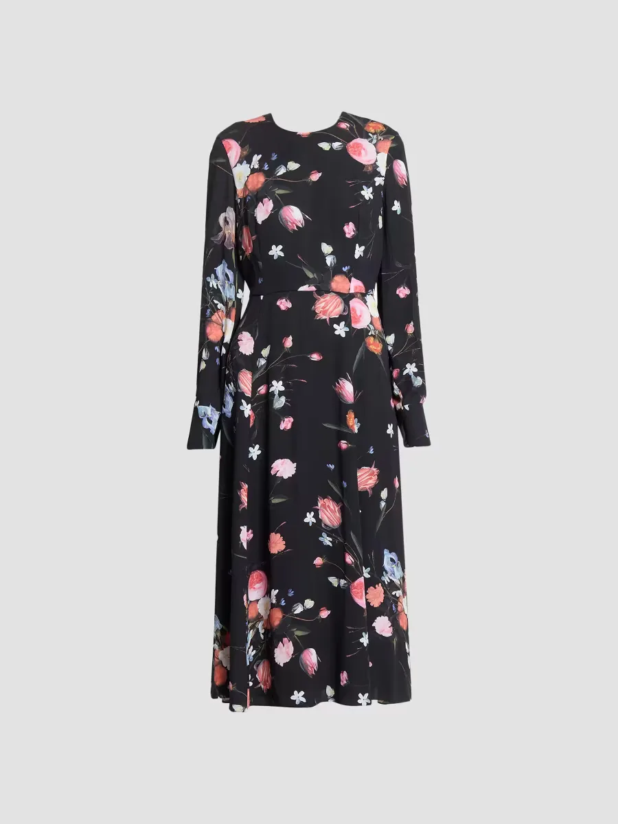 Dutch Flower Midi-Dress by Erdem