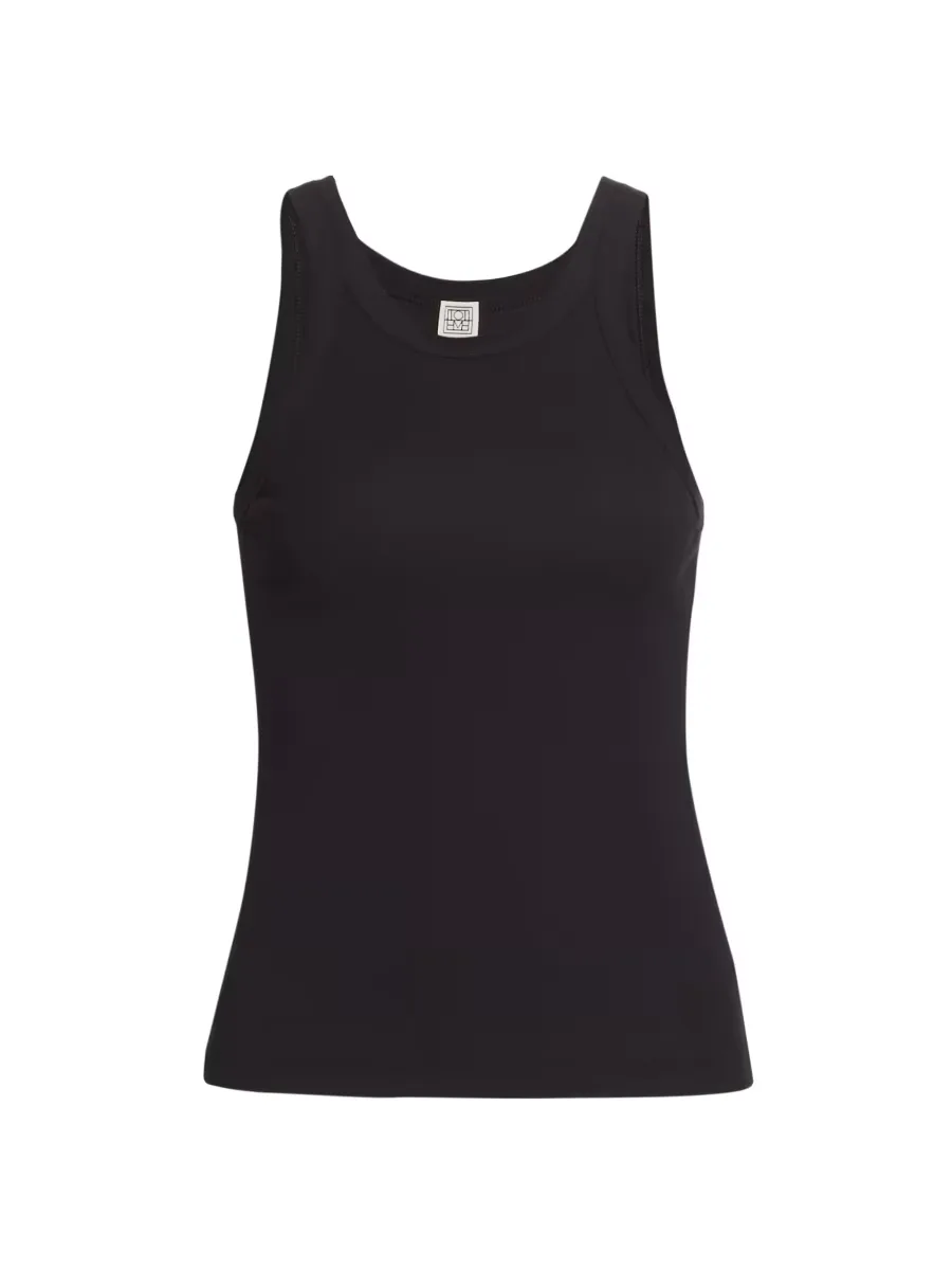 Curved Rib Tank Top by Totême
