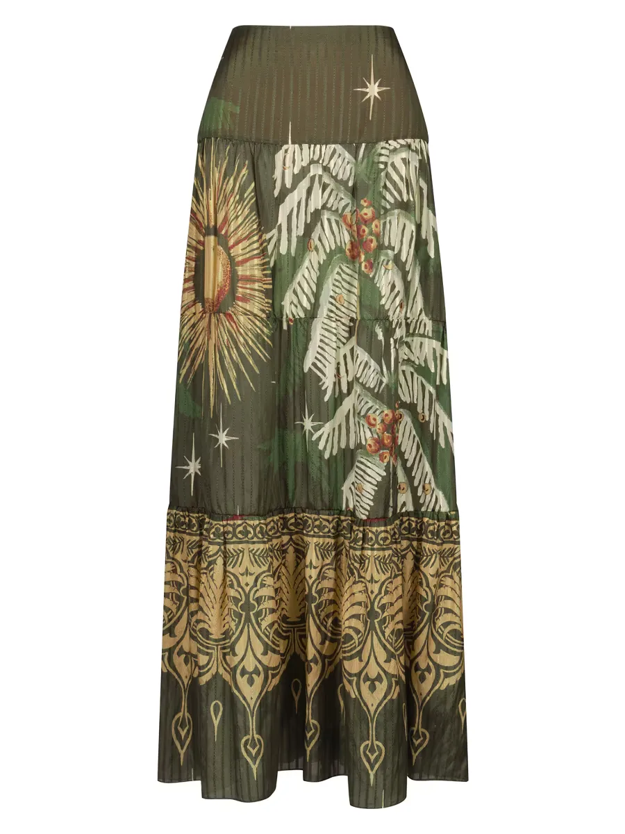 Relatos De Mi Tierra Maxi Skirt by Johanna Ortiz