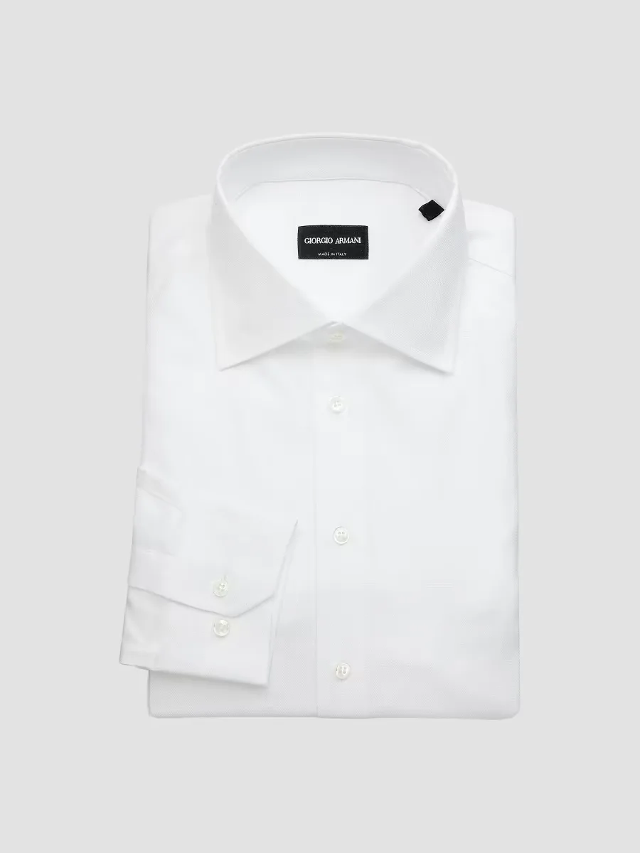Giorgio Armani Dotted Cotton Dress Shirt by Armani
