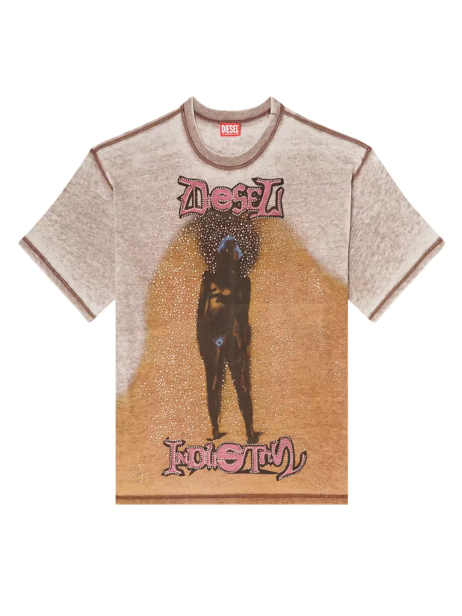 Boxt Logo Crewneck T-Shirt by Diesel
