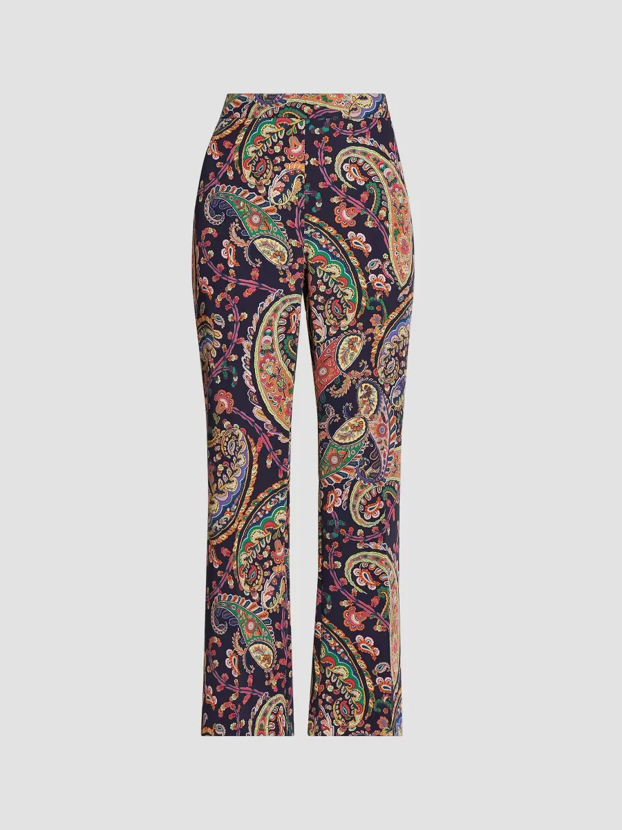 Paisley Silk Bootcut Trousers by ETRO