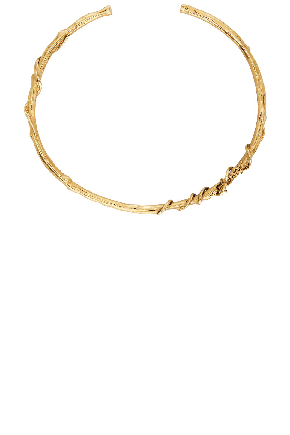 YSL Mulberry Wood Torque Necklace by Saint Laurent