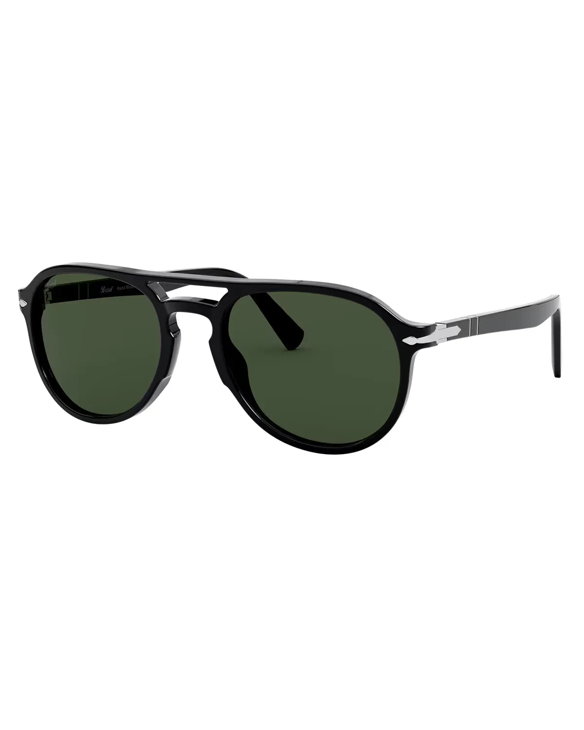 55mm Double-Bridge Acetate Aviator Sunglasses