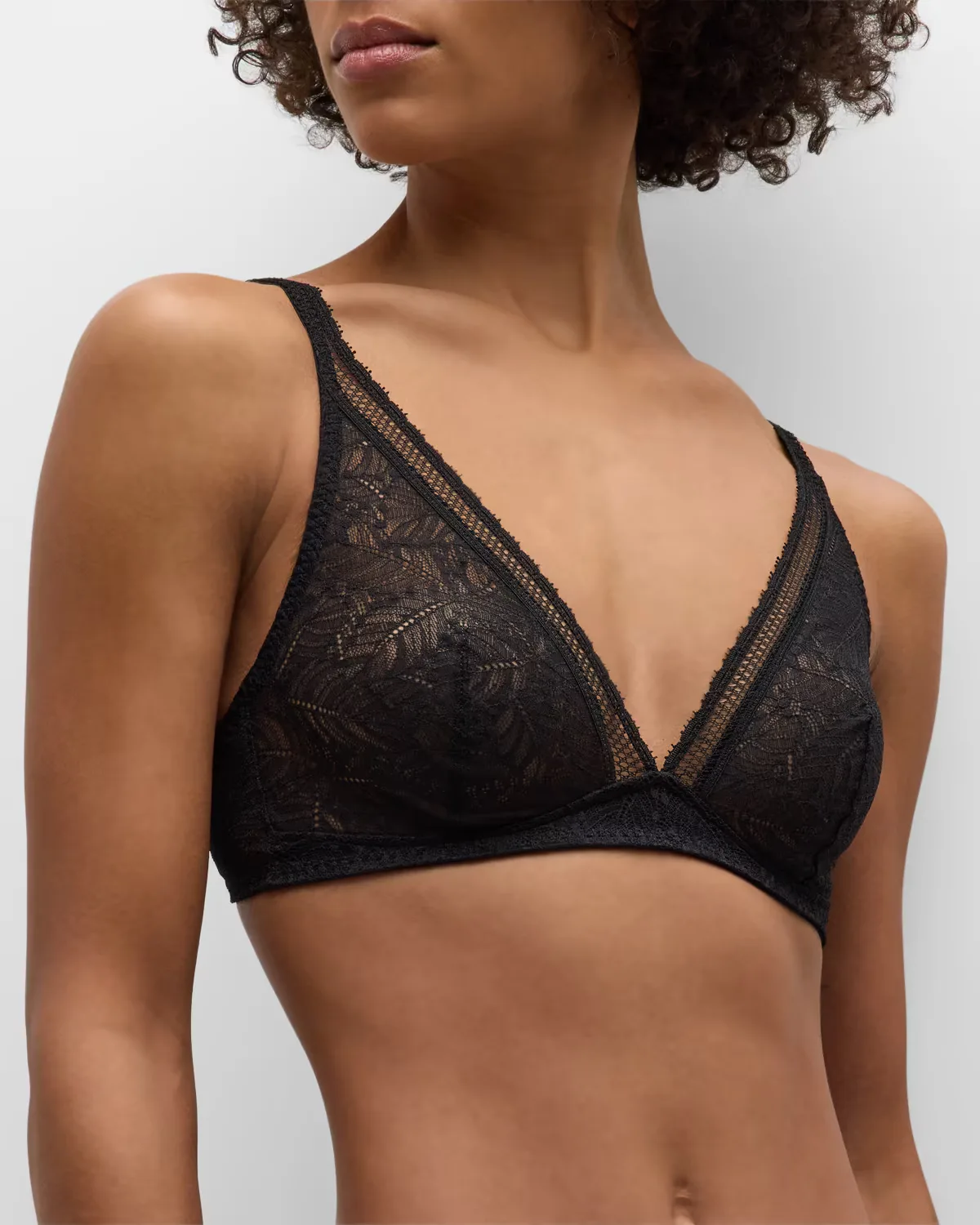 Comete Lace-Trim Tulle Bralette