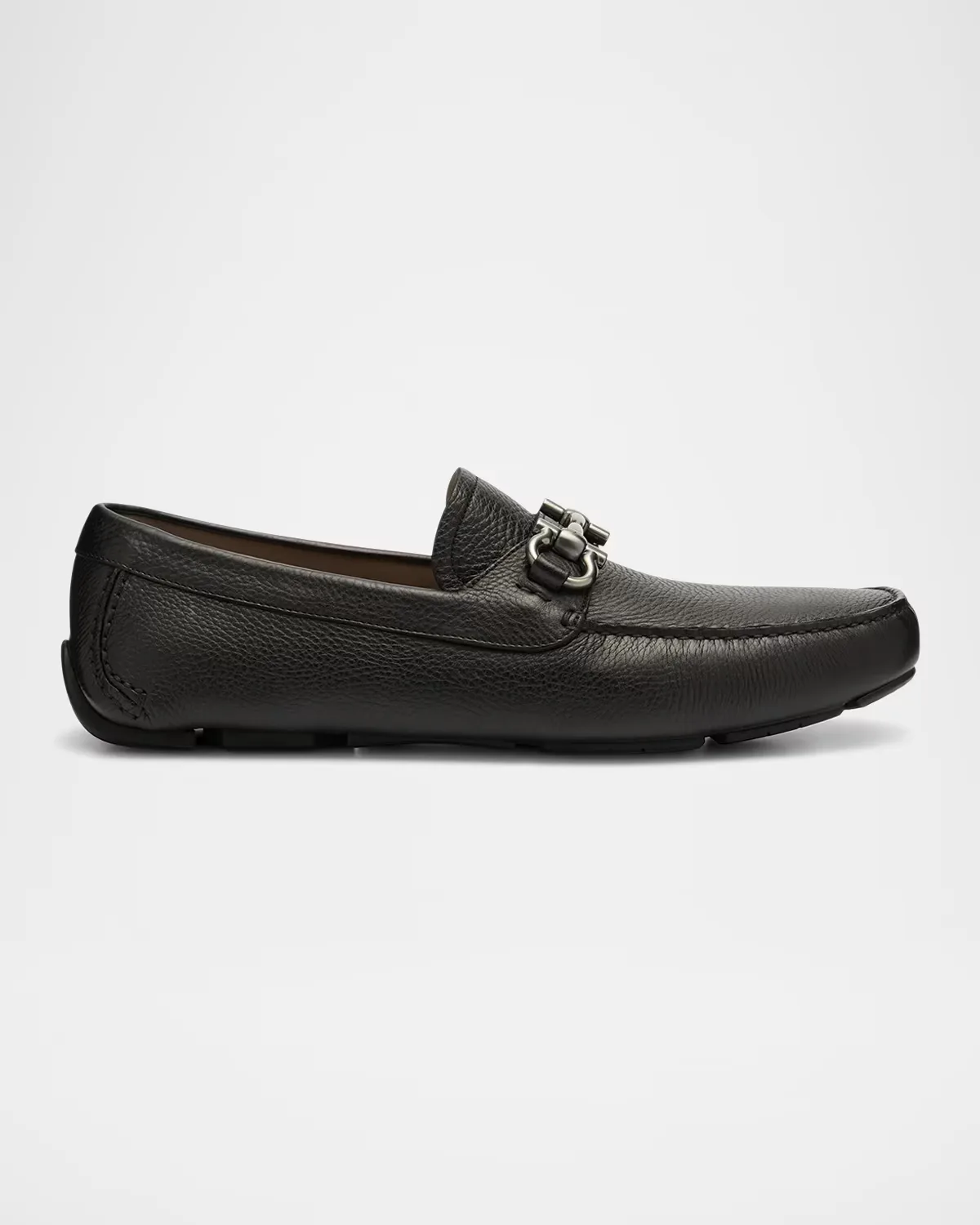 Parigi Gancini Leather Drivers by Ferragamo