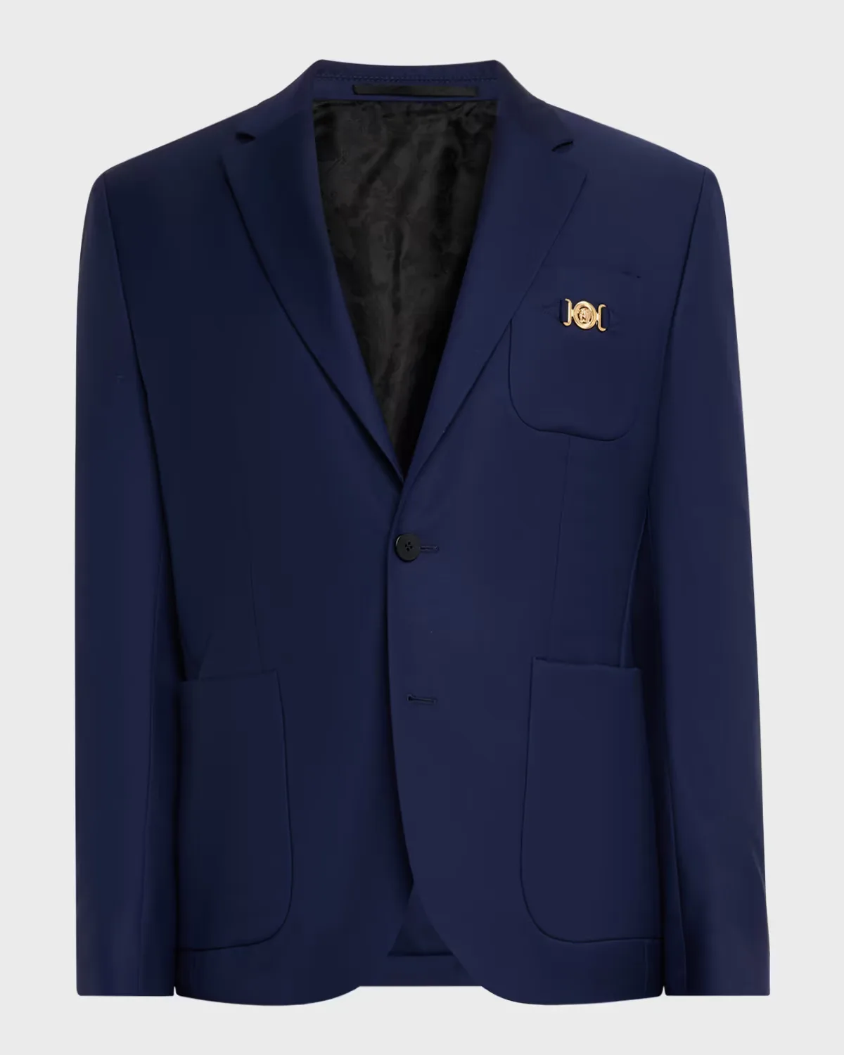 Wool Single-Breasted Blazer by Versace