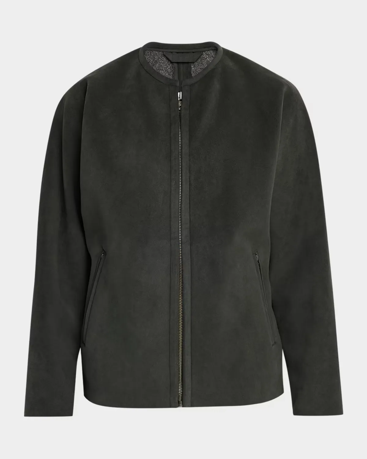 Ultra Boa Faux Suede Full-Zip Blouson by IM MEN