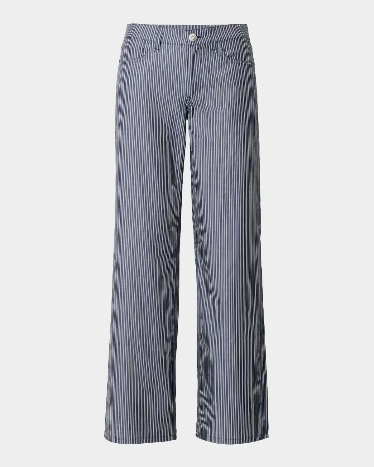 Saige Striped Low-Rise Poplin Pants by rag & bone