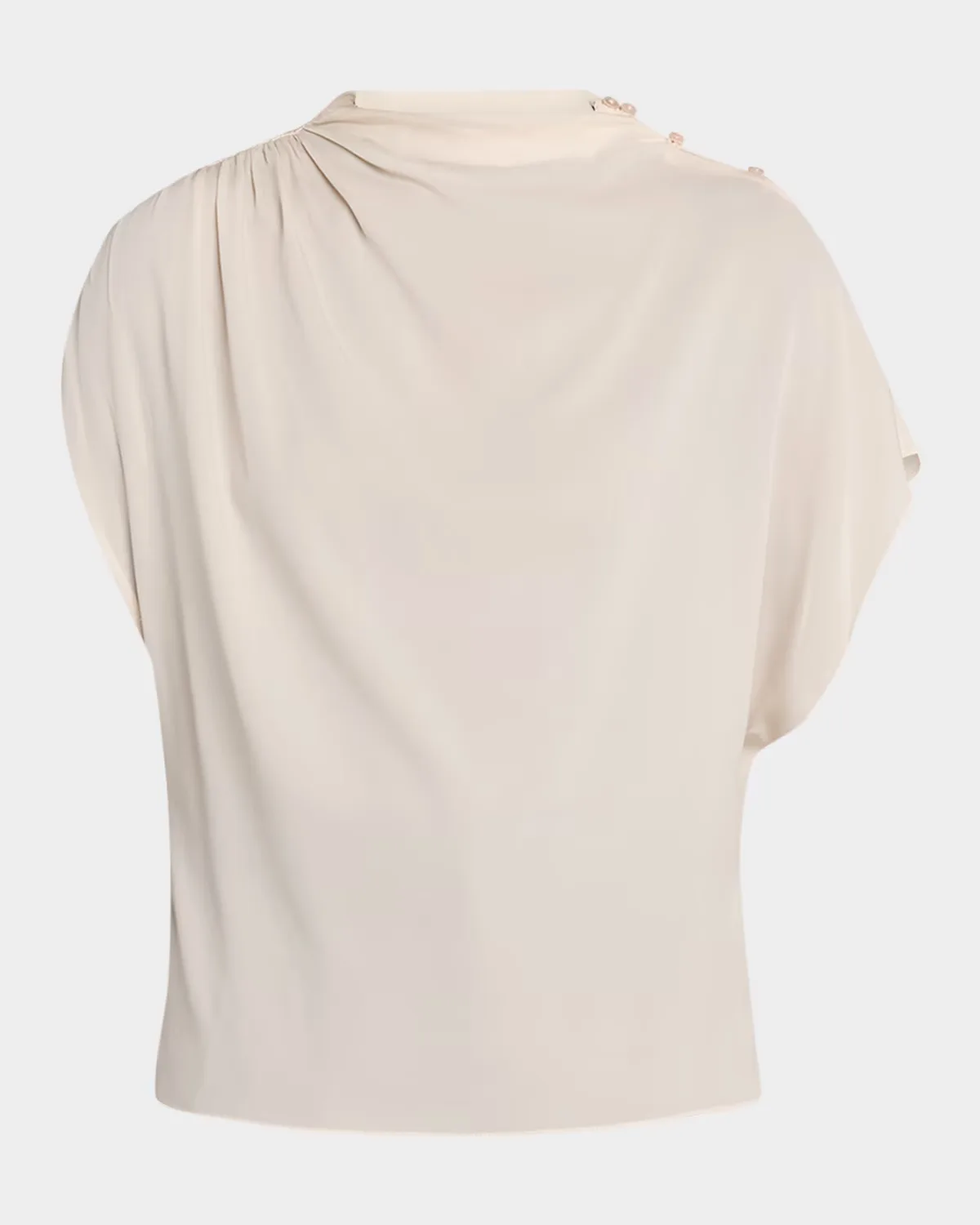 Wish You Would Draped Silk Georgette Blouse by TWP