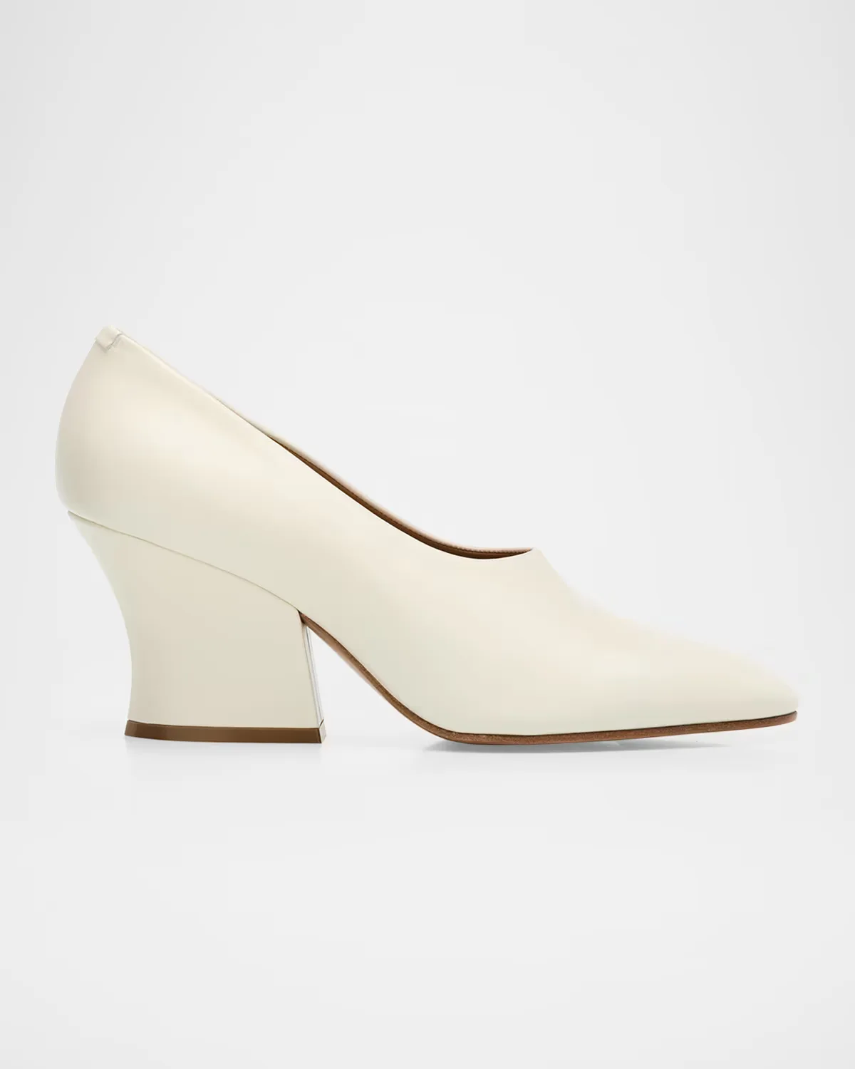 75mm Lune Leather Pumps by Jil Sander