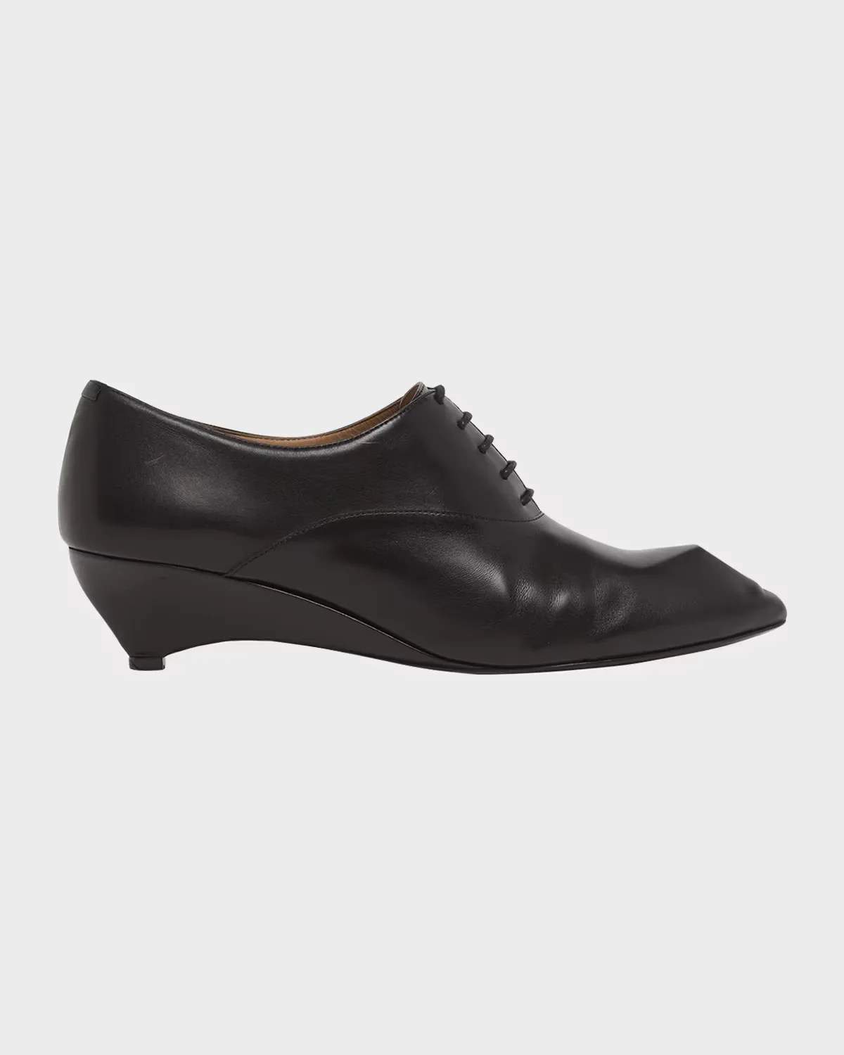35mm Leather Oxford Wedges